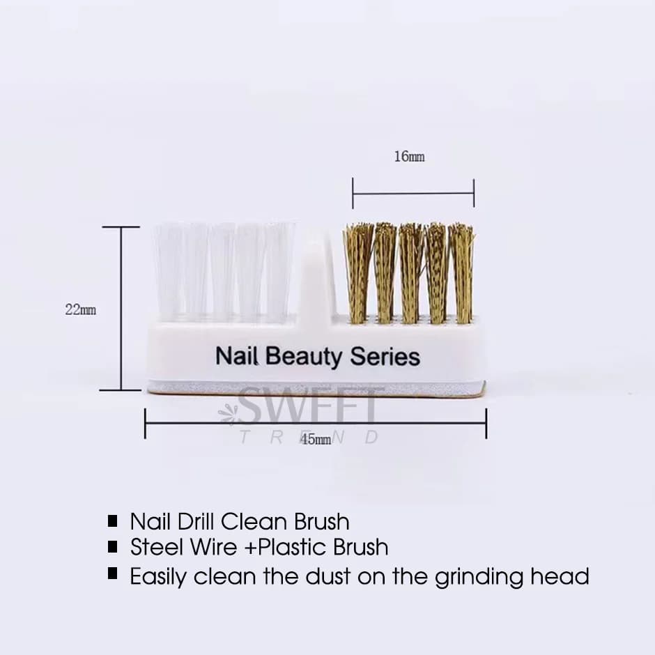 electric nail grinding brush for cleaning drill bits — image 2