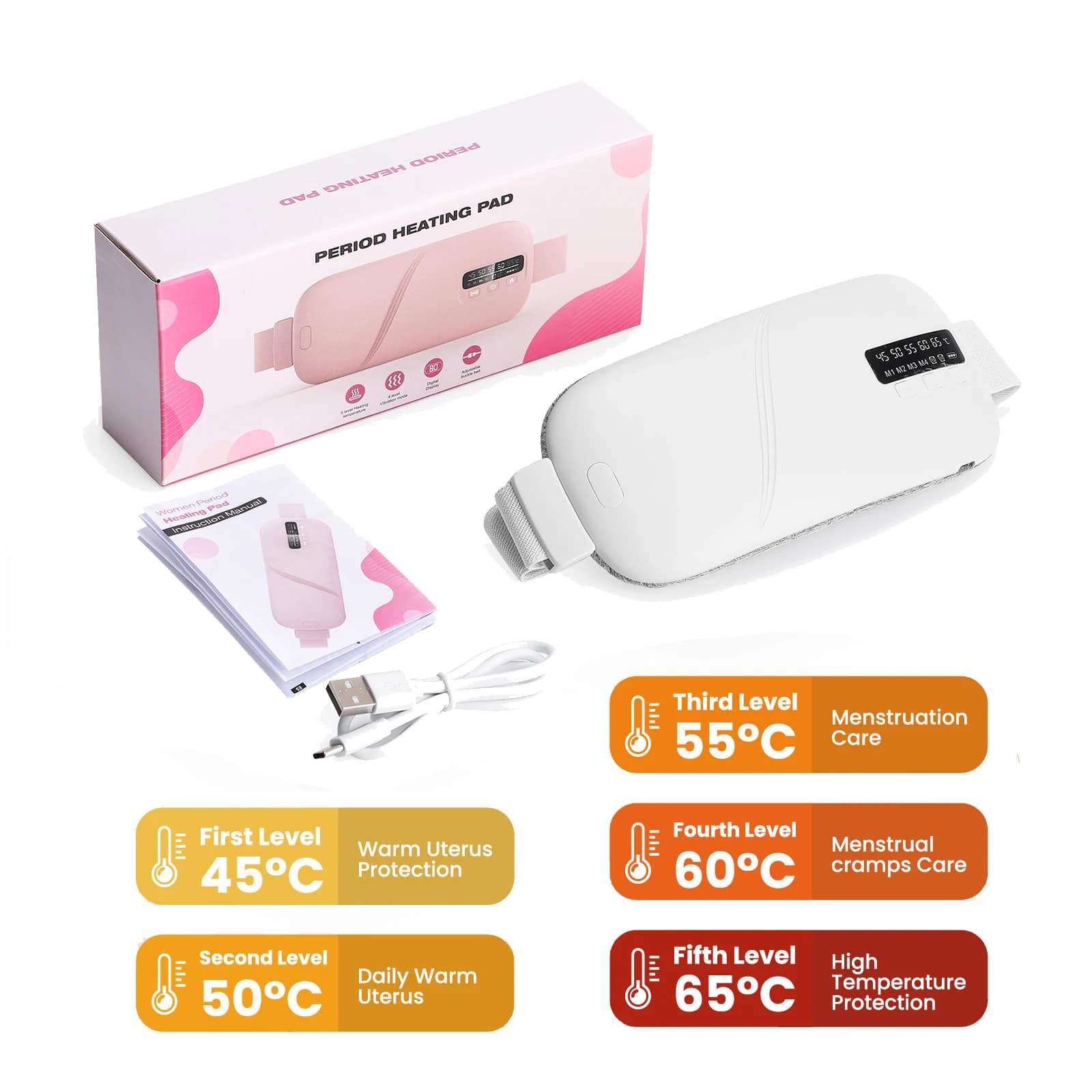electric heating pad belt for menstrual cramps — image 8