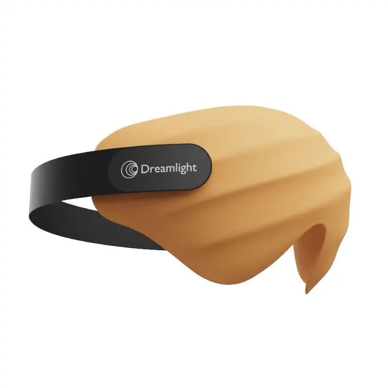 3D contoured sleep eye mask in dark fabric — image 7