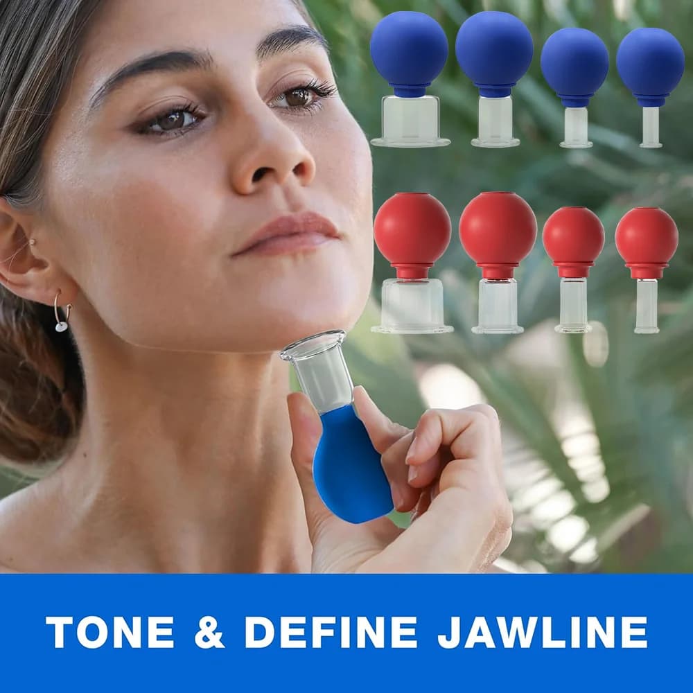 silicone facial cupping set with eye vacuum cup — image 5
