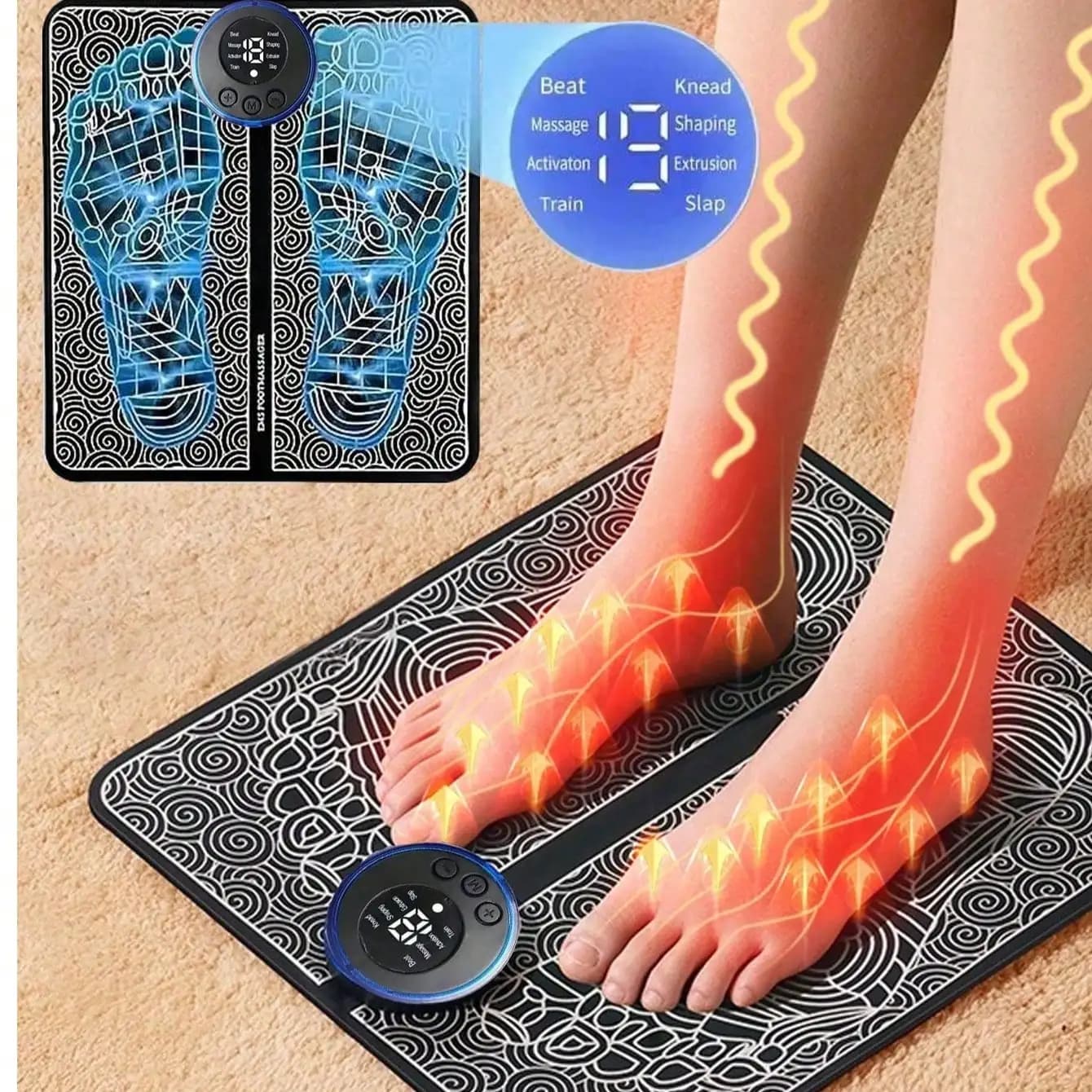 rechargeable EMS foot massager pad — image 6