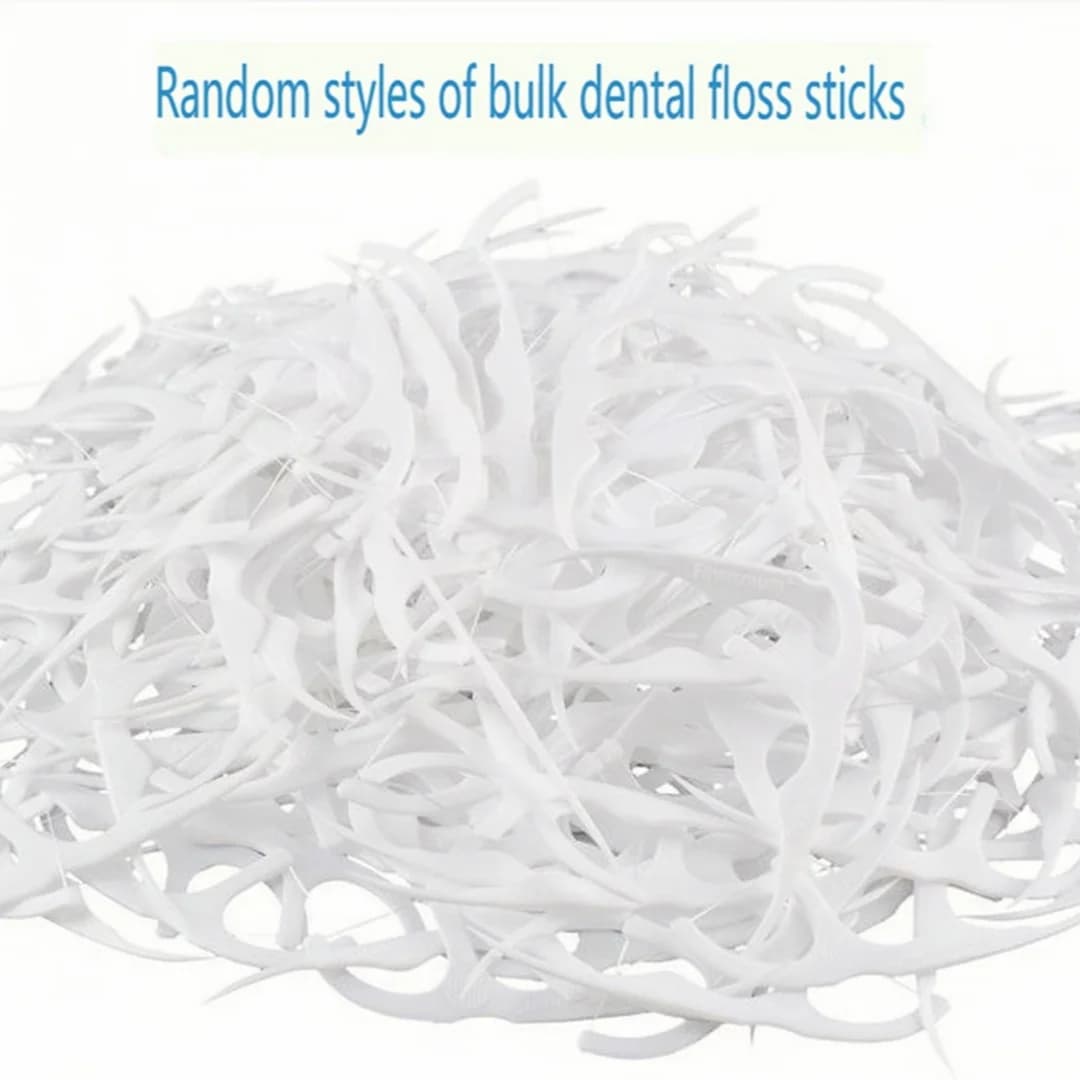 Disposable interdental floss pick toothpick — image 4