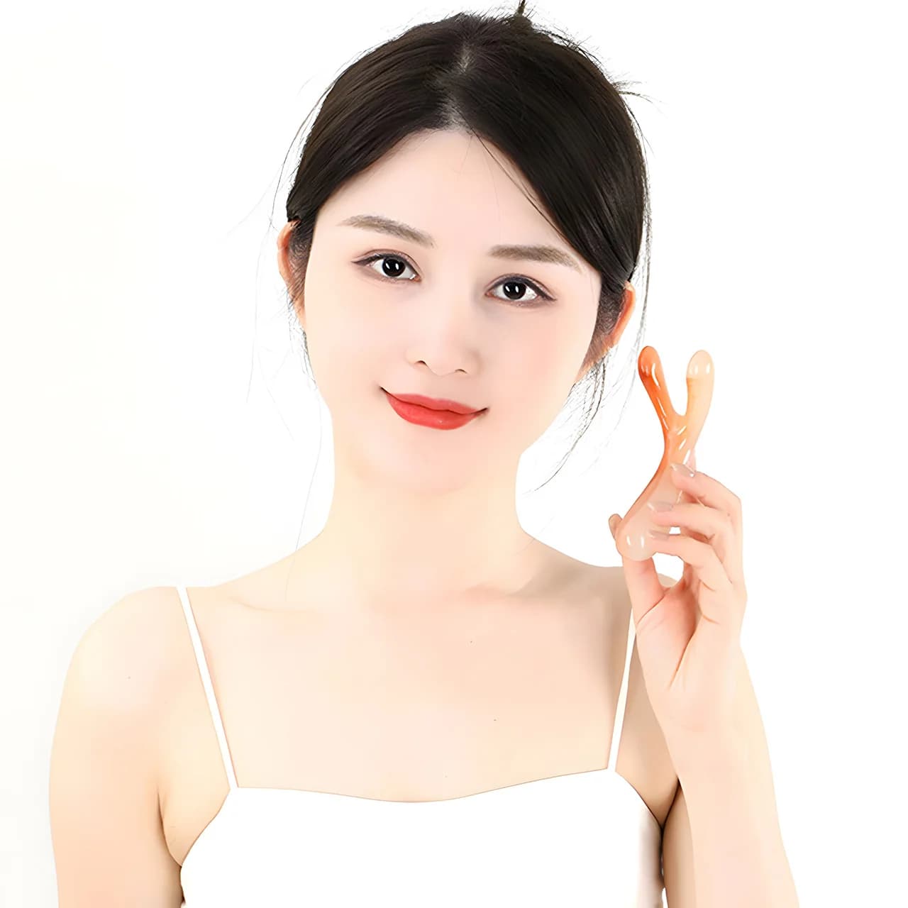 Resin Y‑shape facial guasha tool for nose lifting — image 4