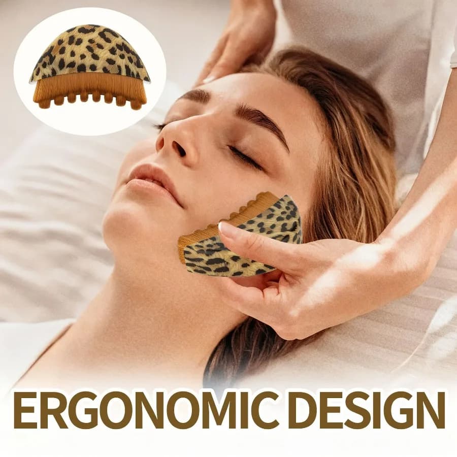 ergonomic facial massage brush for face and jawline — image 4