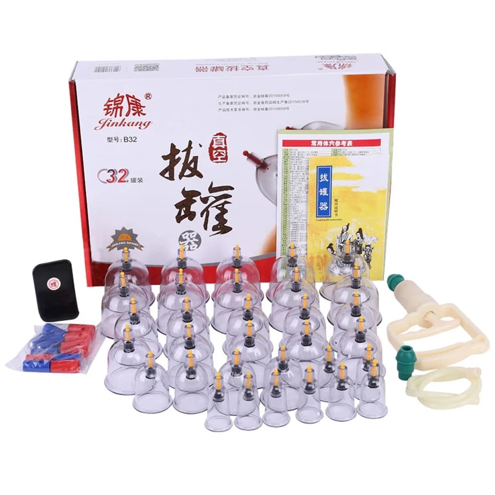 plastic vacuum cupping set with 32 suction cups — image 7