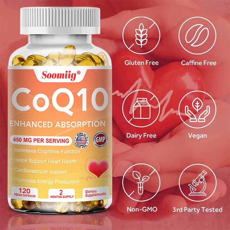 bottle of coenzyme q10 450 mg capsules — image 5