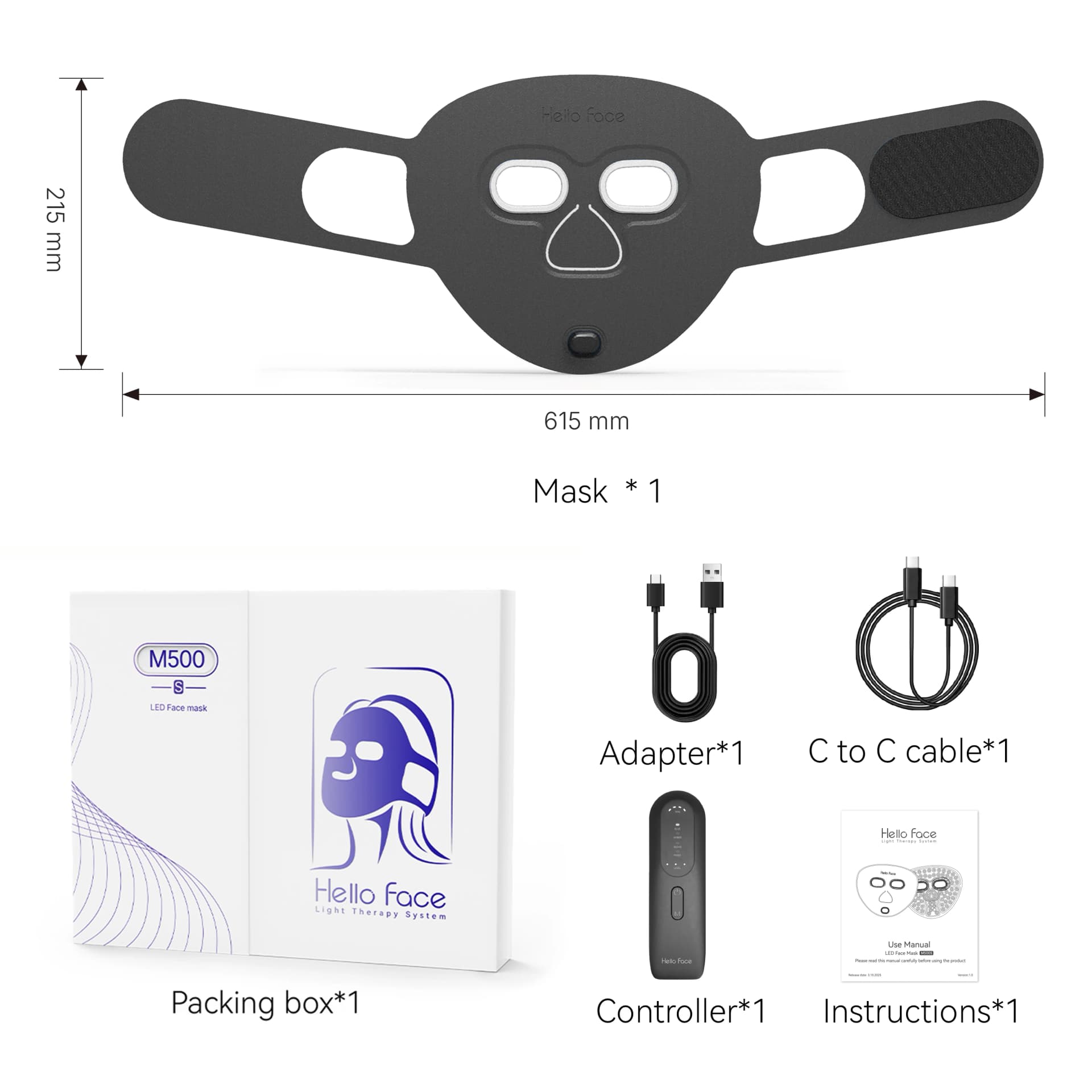 wireless near-infrared red light therapy facial mask — image 8
