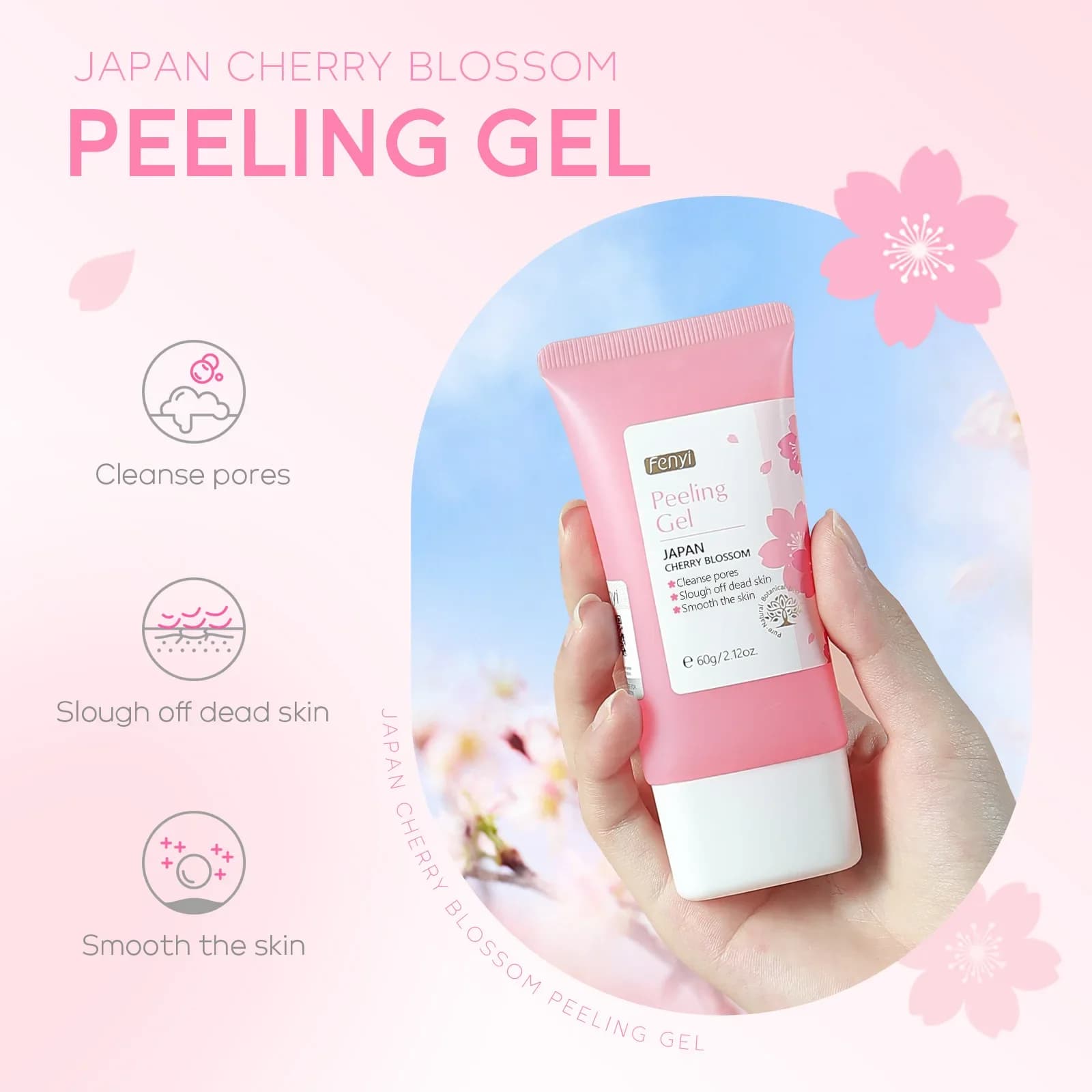 Sakura deep cleansing exfoliating gel tube — image 3