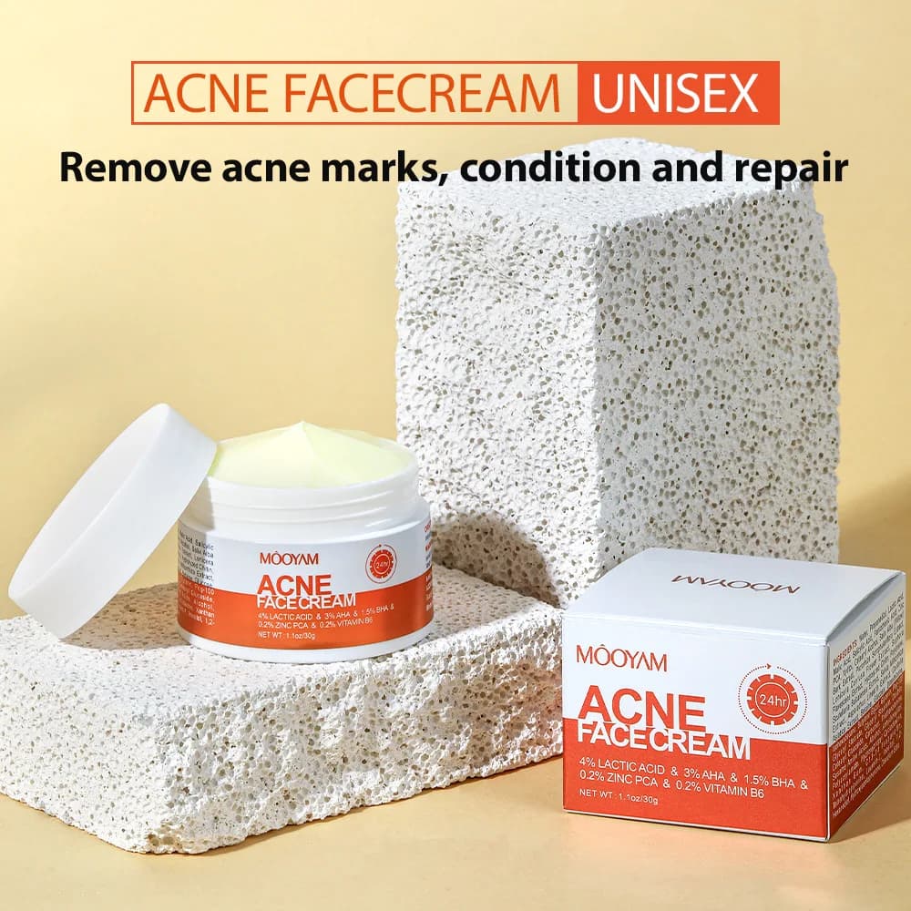 herbal acne removal face cream tube — image 2