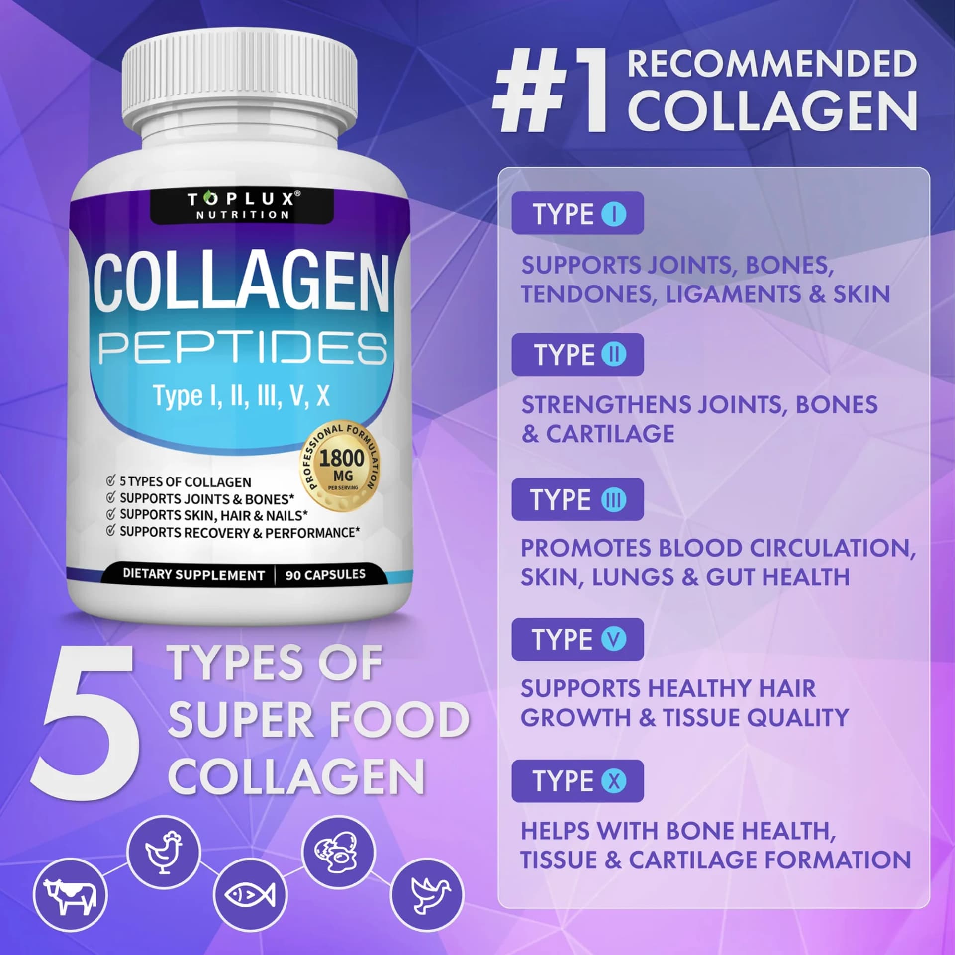 collagen peptides powder bottle — image 6
