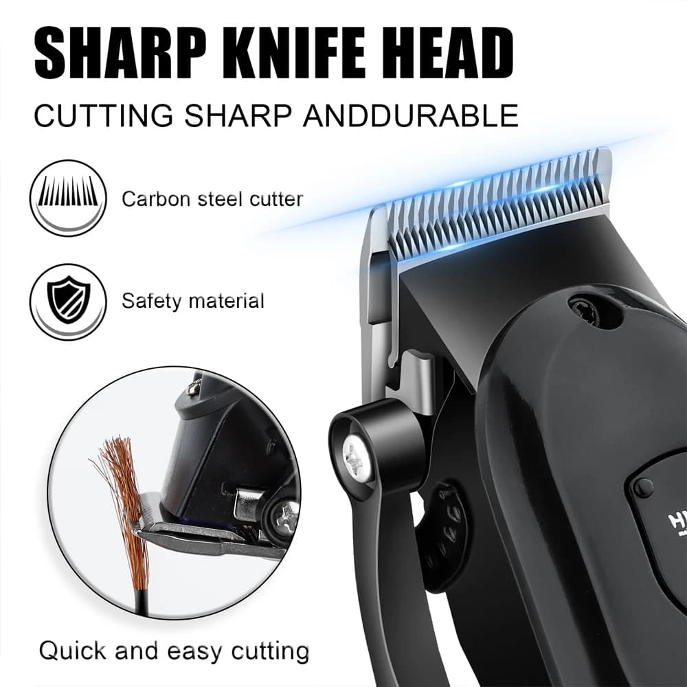Hiena hair clipper kit with LCD display and guide combs — image 6