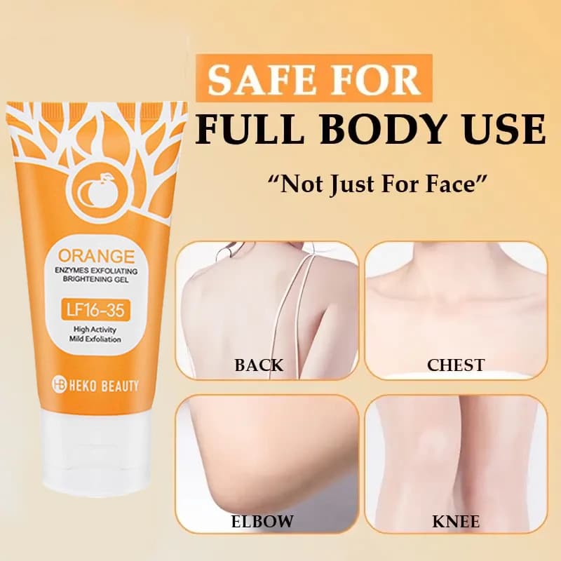 orange exfoliating gel tube — image 6