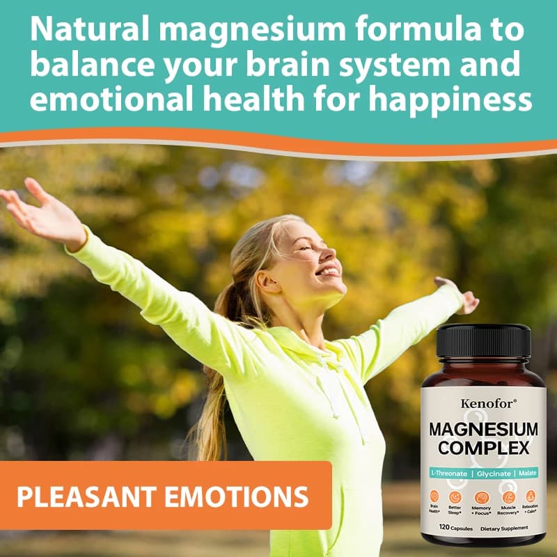 bottles of magnesium complex supplement with threonine glycine malate — image 6