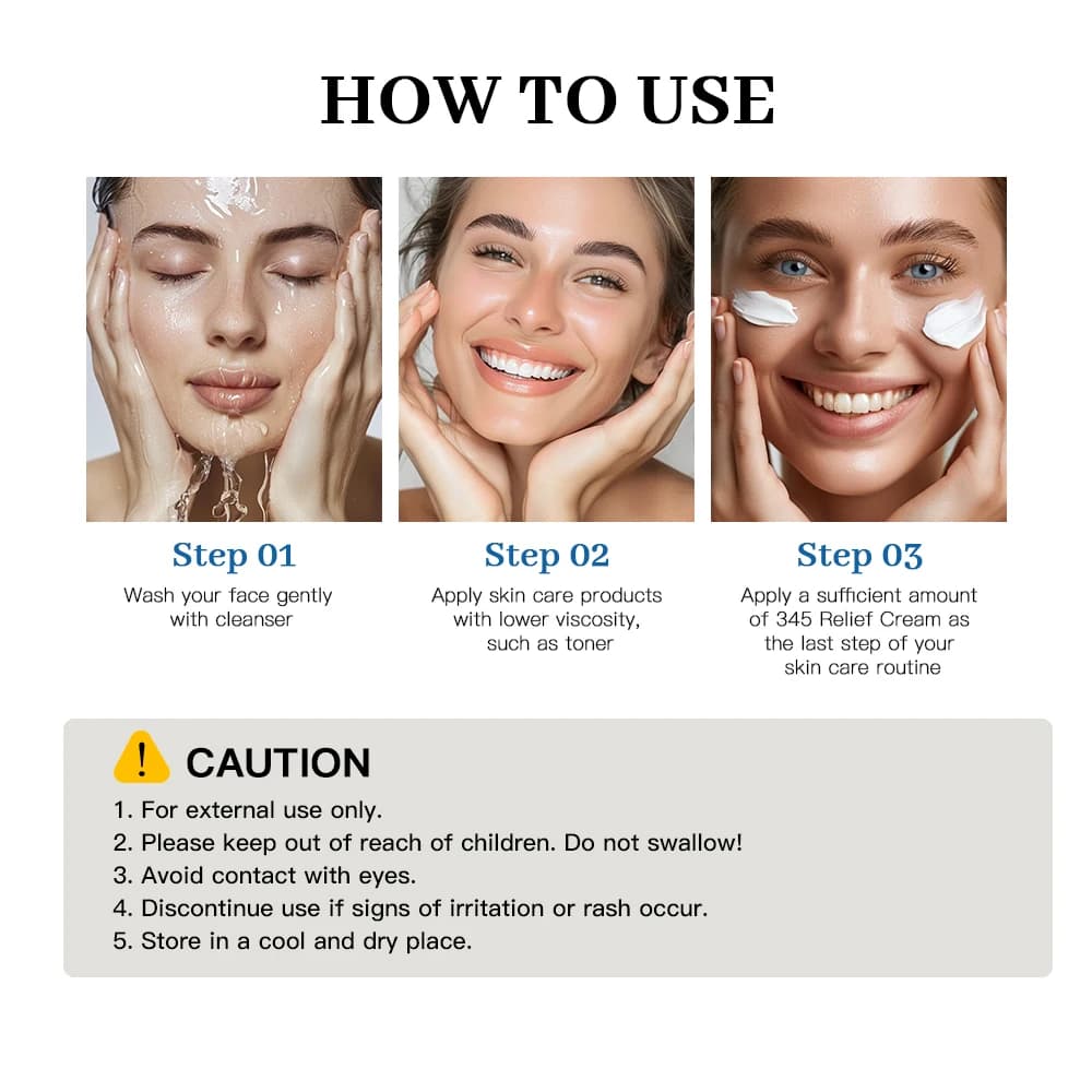 345 Relief Cream tube with soothing cream texture — image 5