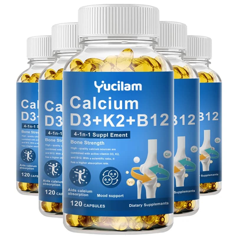 Vitamin D3 K2 B12 calcium supplement capsules — image 7