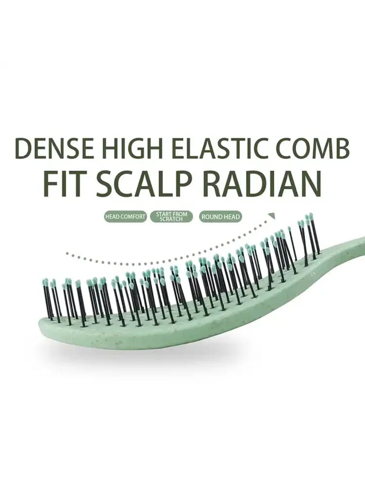 nylon bristle hair massage comb for curly hair — image 3