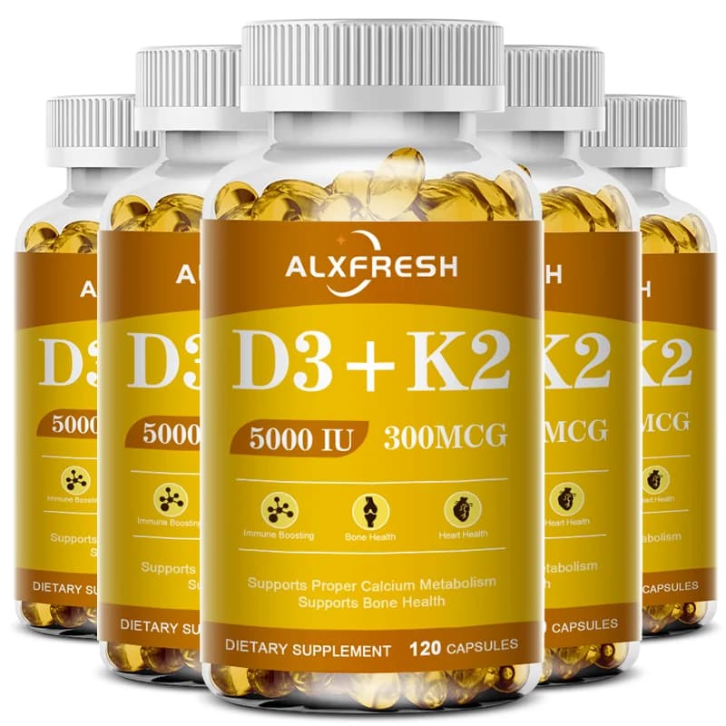 Vitamin D3 & K2 Capsules for Bone & Joint Support