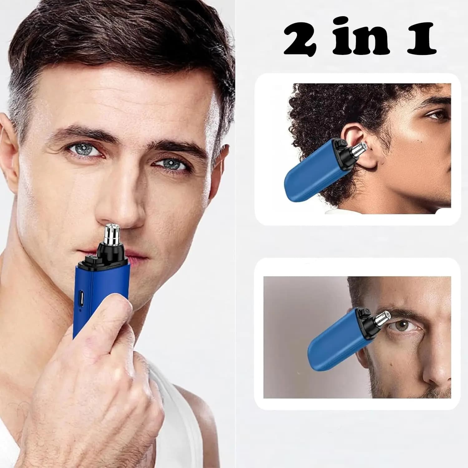 USB rechargeable nose and ear hair trimmer — image 6