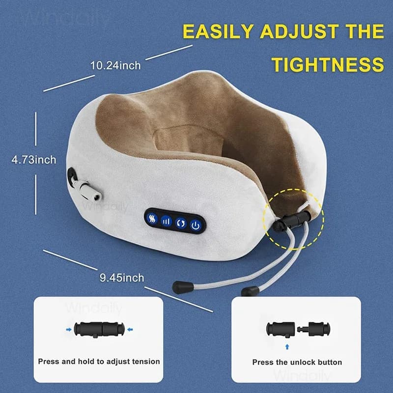 electric neck massager with heat and shiatsu kneading — image 5