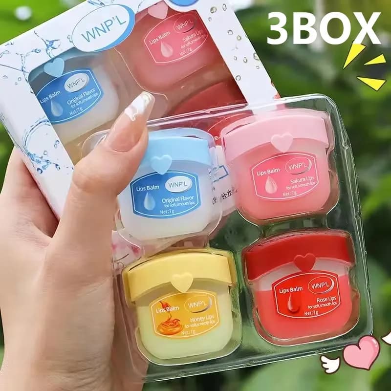 Fruit-flavored lip balm tubes in a set — image 7