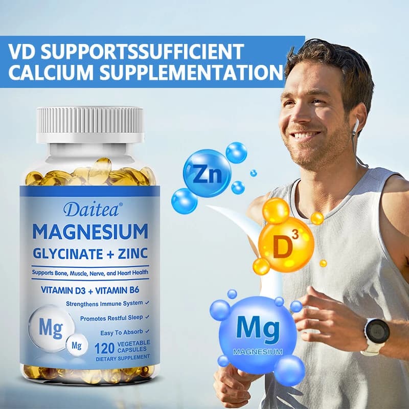 magnesium glycinate and zinc capsules bottle — image 4