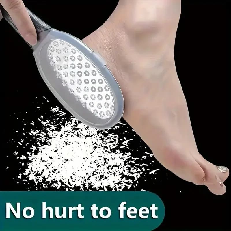 Stainless Steel Foot File with Splash‑Proof Design