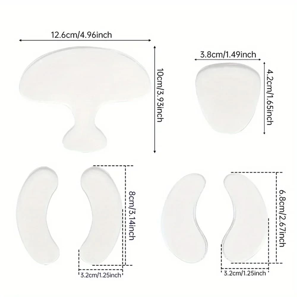 Six reusable silicone anti‑wrinkle massage pads — image 4