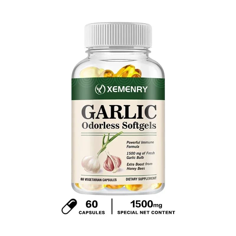bottle of odorless garlic capsules — image 8