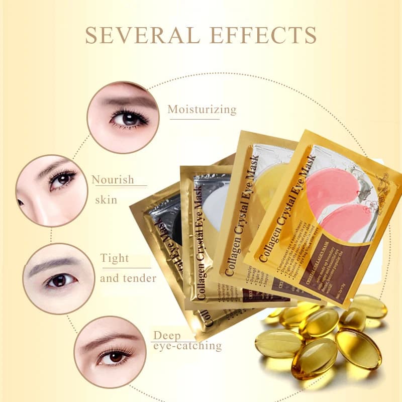 Gold collagen crystal eye mask patches — image 3
