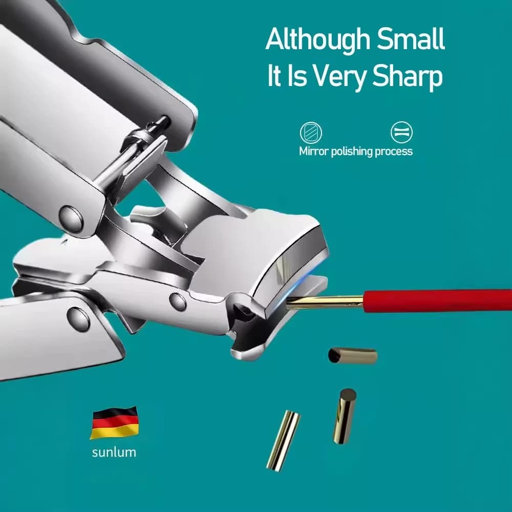 mini stainless steel nail clipper with built‑in file — image 3