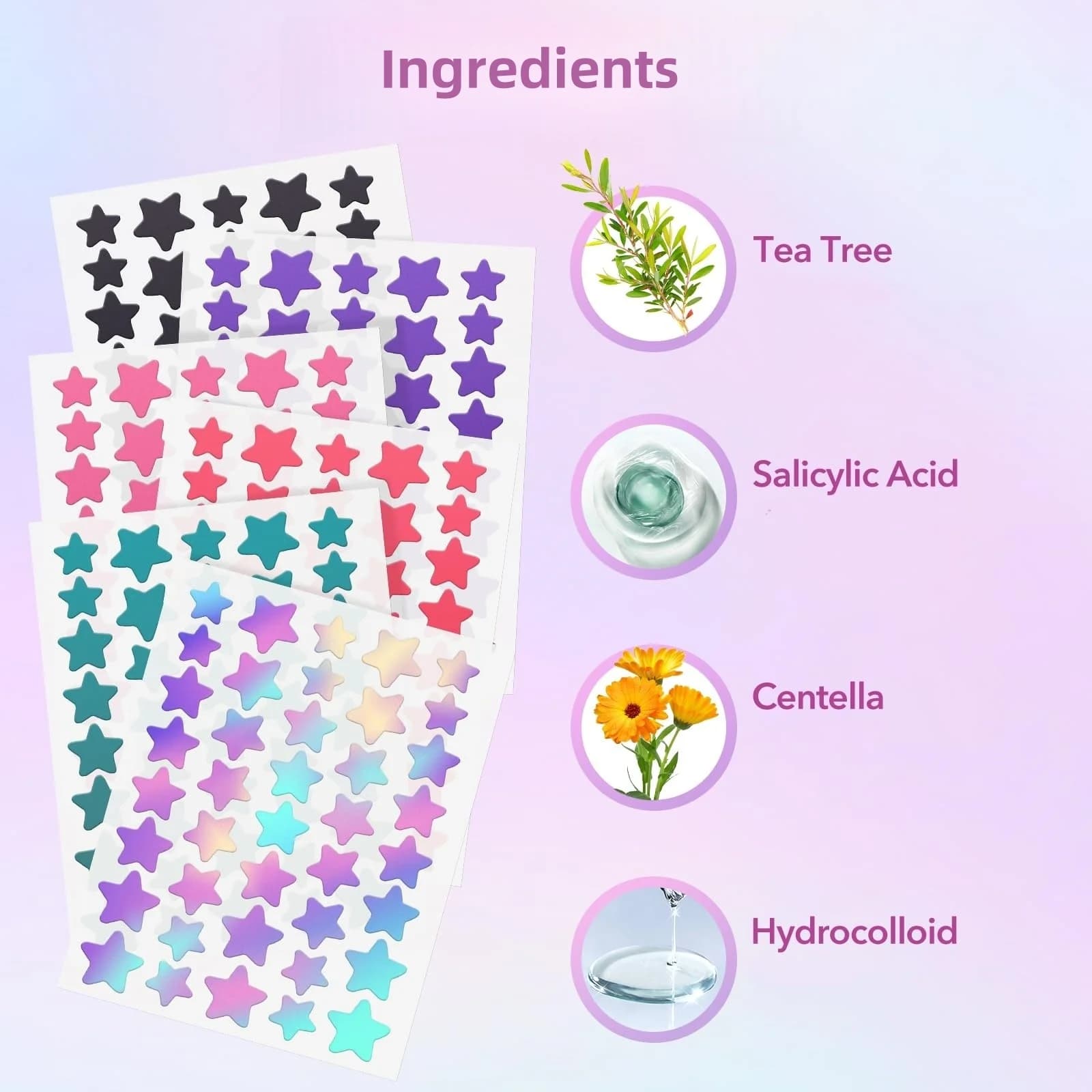 star-shaped gentle acne patches — image 4