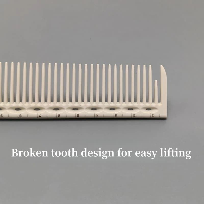 hair cutting comb with built-in scale — image 5