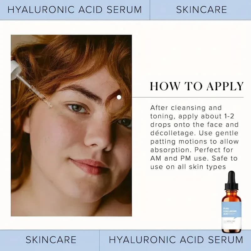 bottles of pure hyaluronic acid essence liquid — image 4