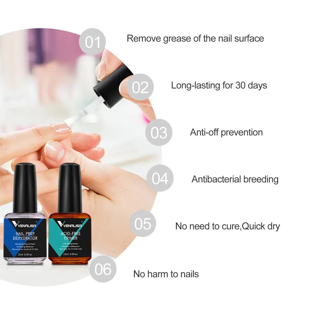 Venalisa nail dehydrator and acid‑free primer bottle — image 5