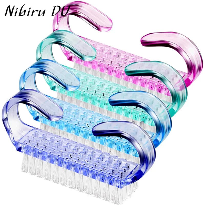 mixed color plastic nail art brush set — image 1