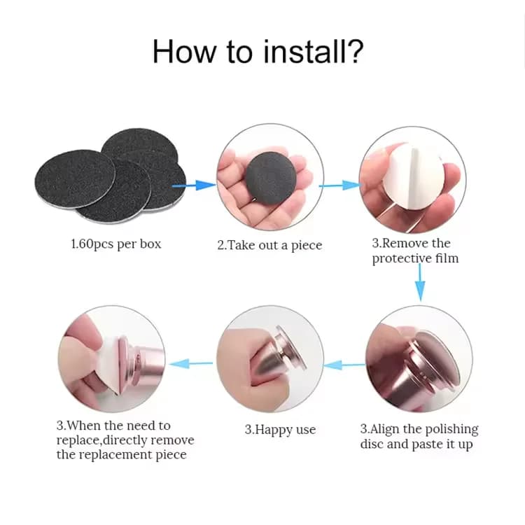 Rechargeable electric foot file for callus removal — image 4