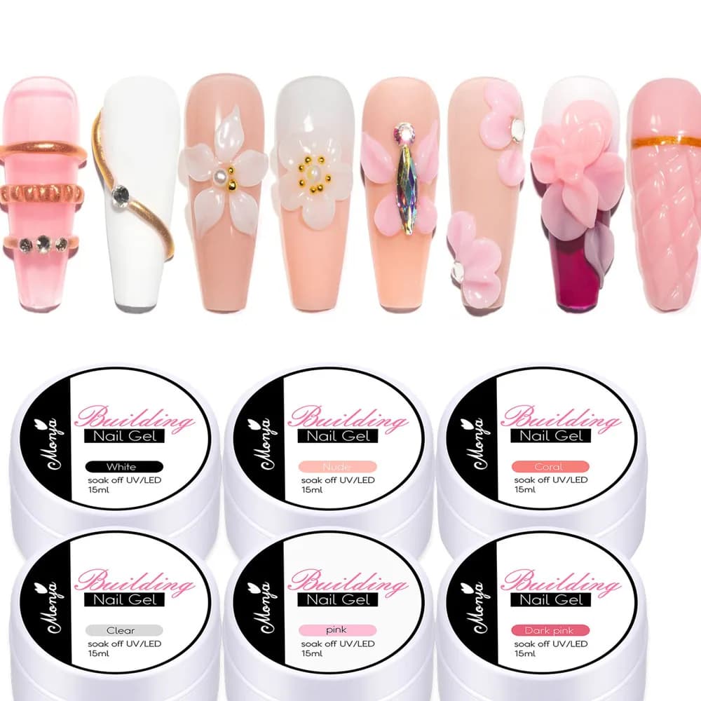 clear non-stick hand extension gel nail polish bottle — image 4