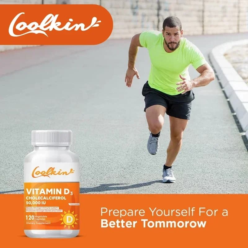 Vitamin D3 50,000 IU vegetarian capsules bottle — image 3