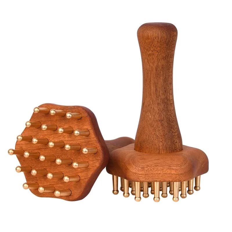 Brass Gua Sha massage tool — image 6