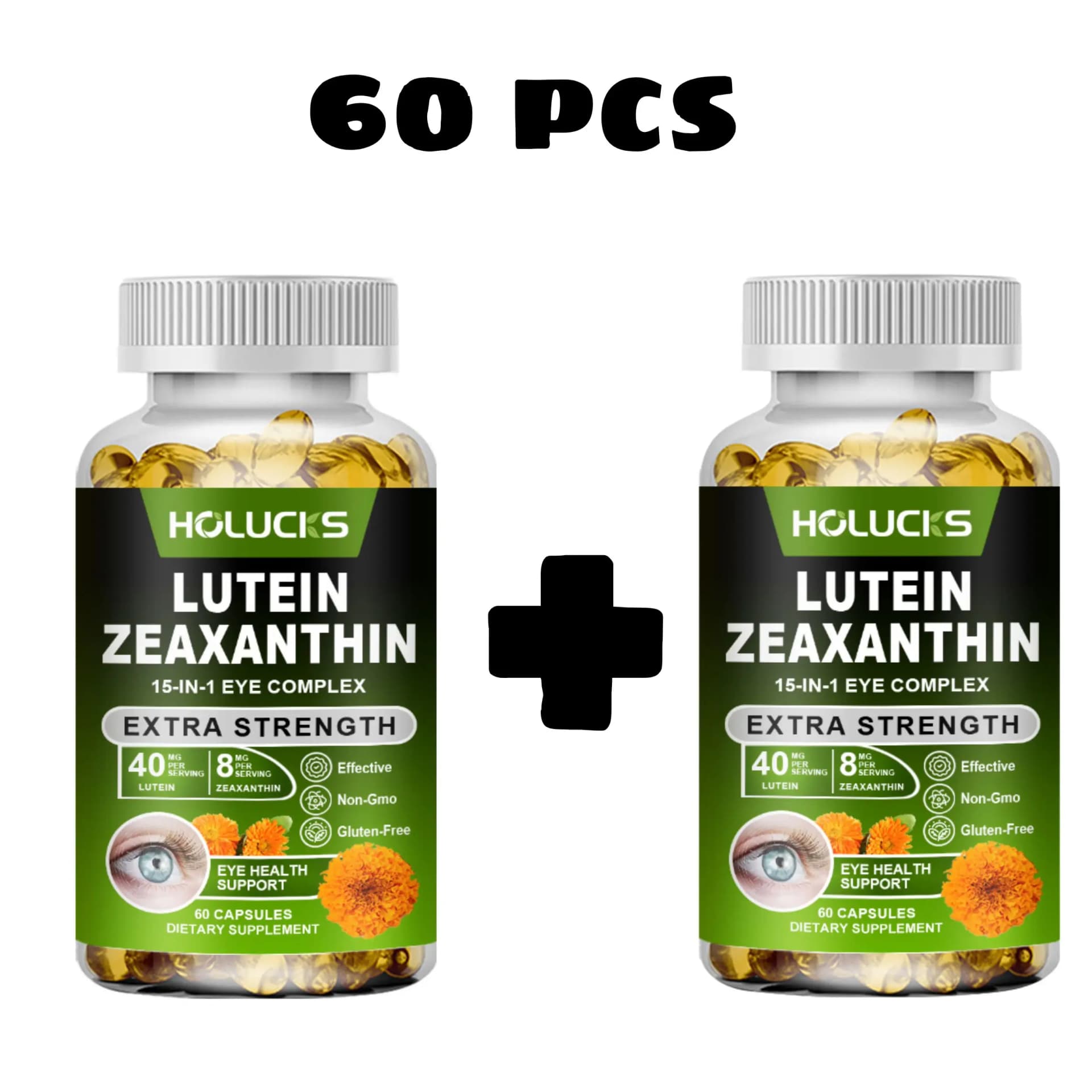bottle of lutein and zeaxanthin eye supplement — image 8
