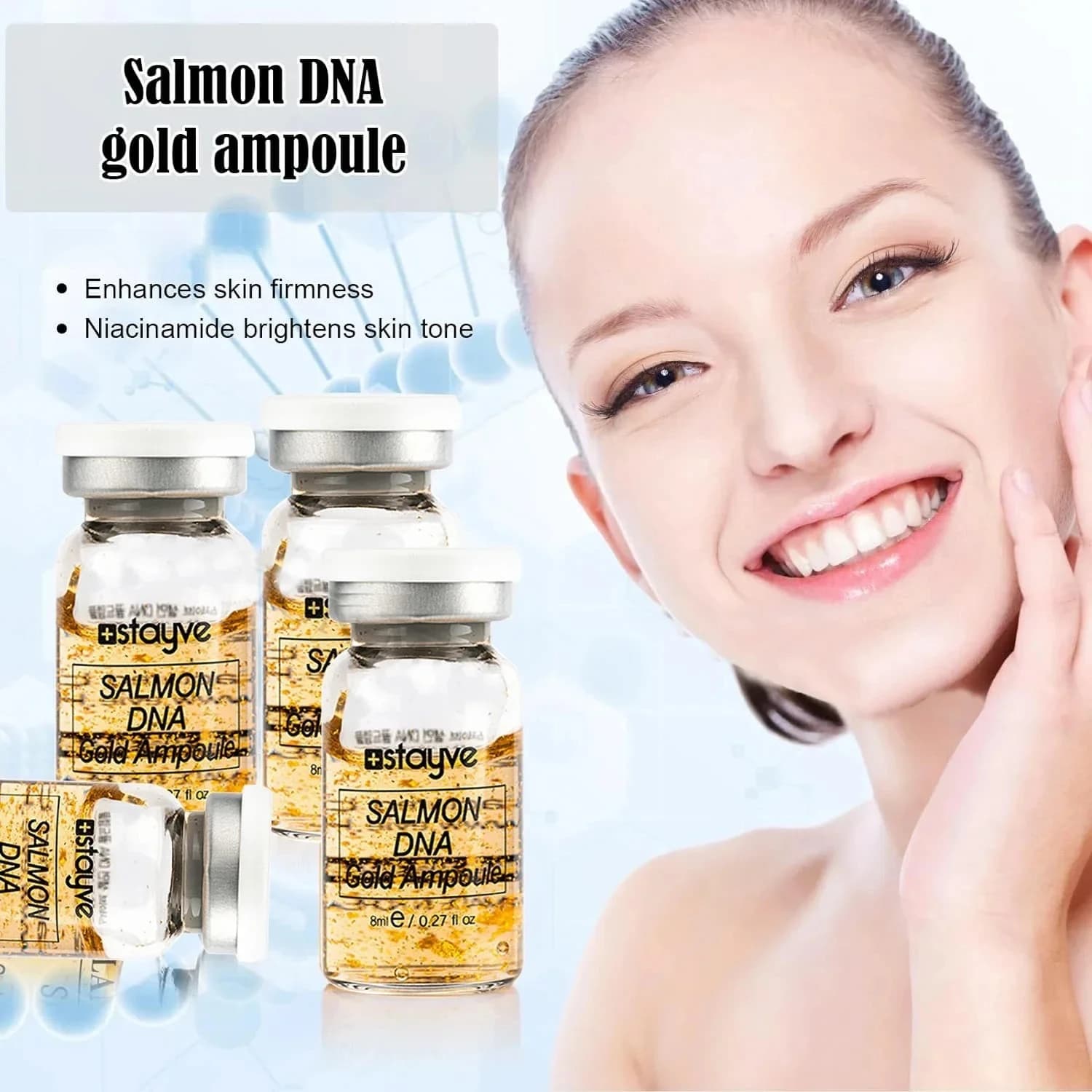 Stayve salmon DNA golden ampoule serum bottle — image 3