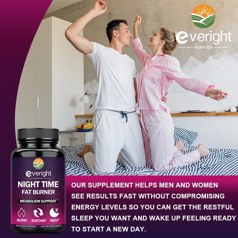 nighttime fat burner supplement bottle — image 6