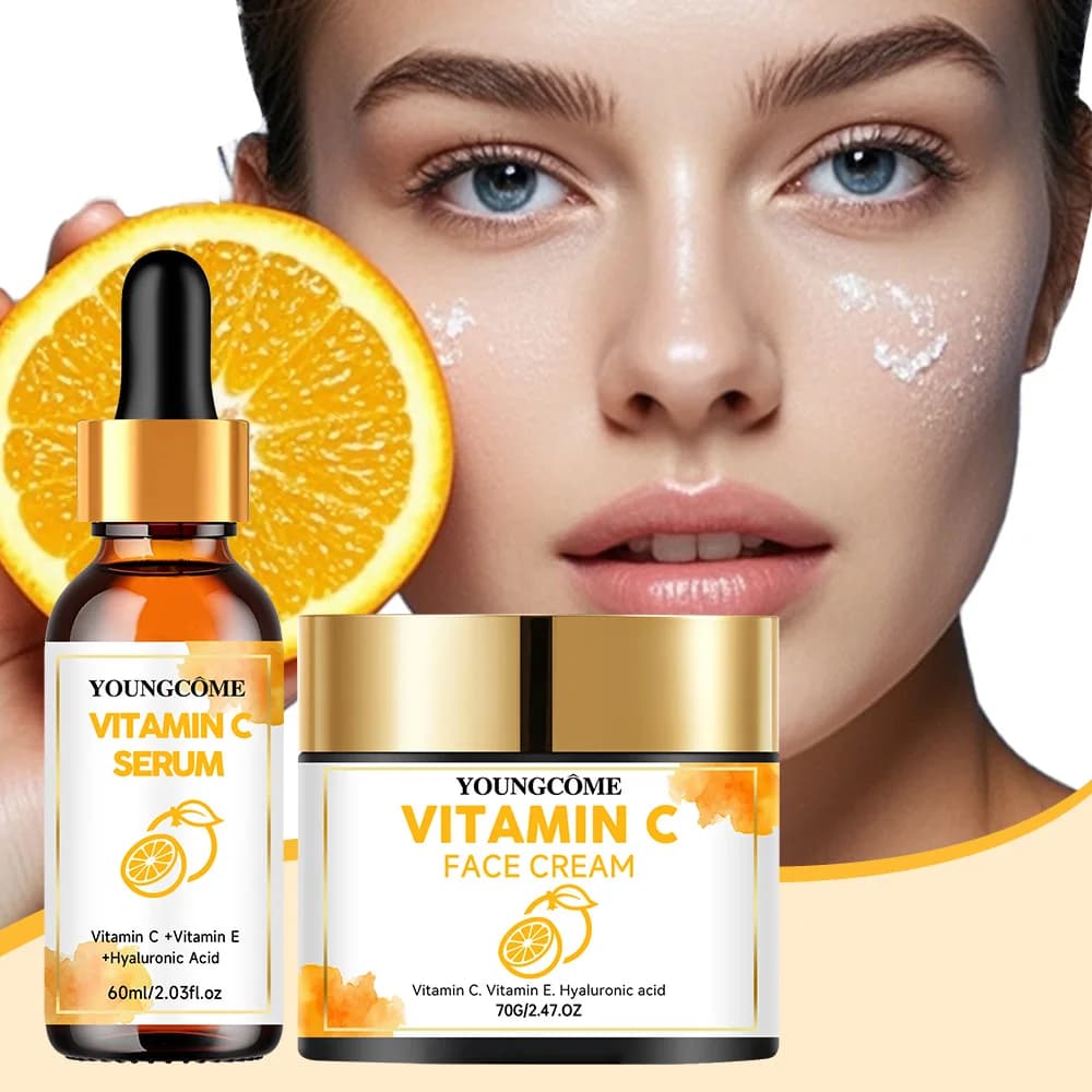 Vitamin C & Hyaluronic Acid Skincare Set for Women