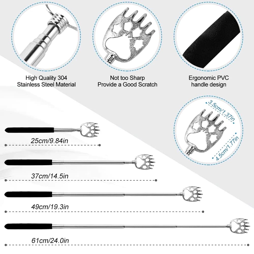 Set of three telescopic back scratchers — image 5