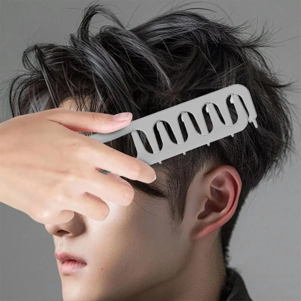 men's texturizing hair comb with fluffy teeth — image 1