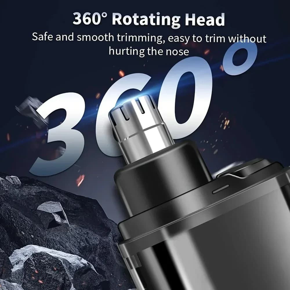 USB‑C rechargeable nose and ear hair trimmer — image 5