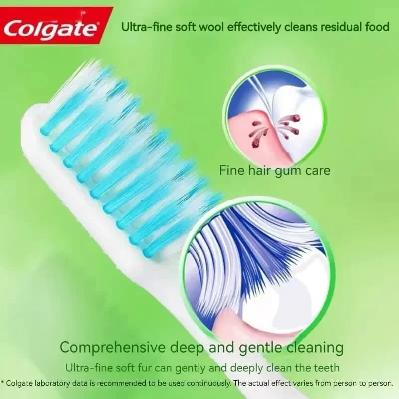 mixed color Colgate toothbrush set for family travel — image 3