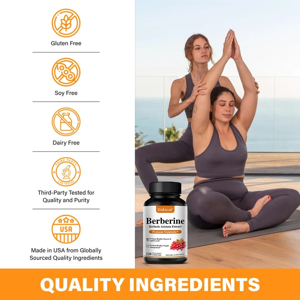 bottle of berberine 500 mg dietary supplement — image 4