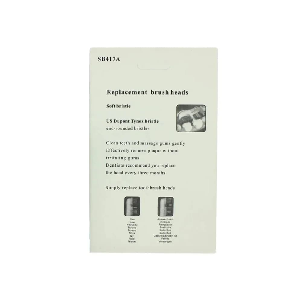 Four replacement brush heads for Oral‑B Dual Clean electric toothbrush — image 2