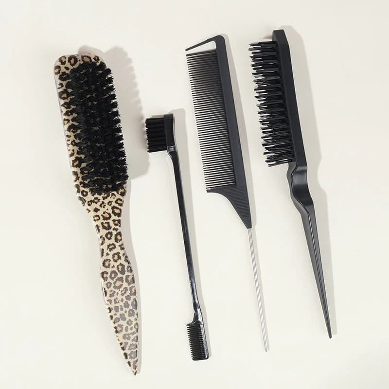 bristle slick back hair brush for smooth ponytails and buns — image 6